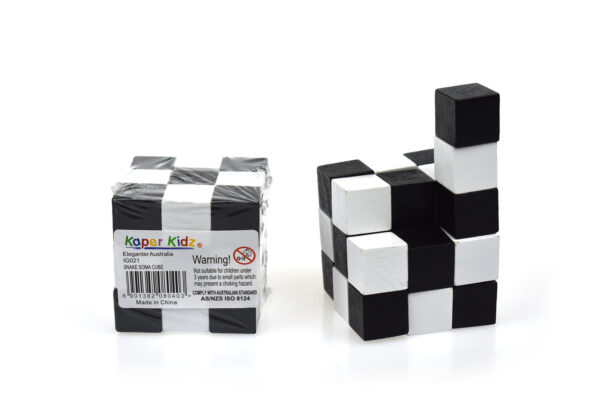 Wooden Snake Cube (Small)