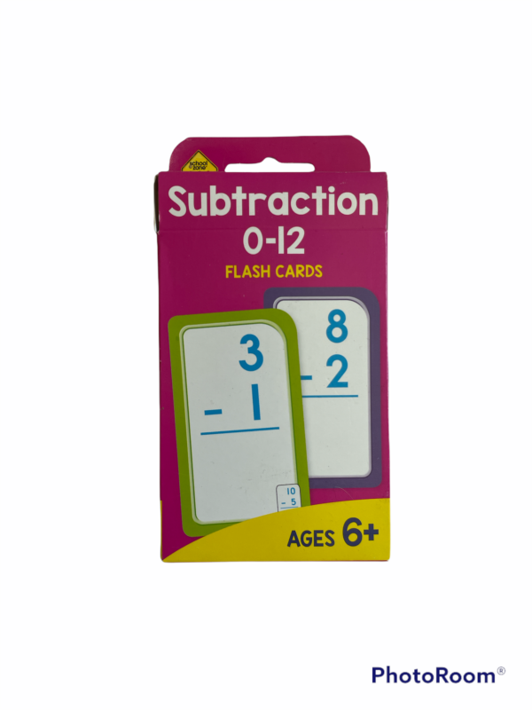 Subtraction Flash Cards