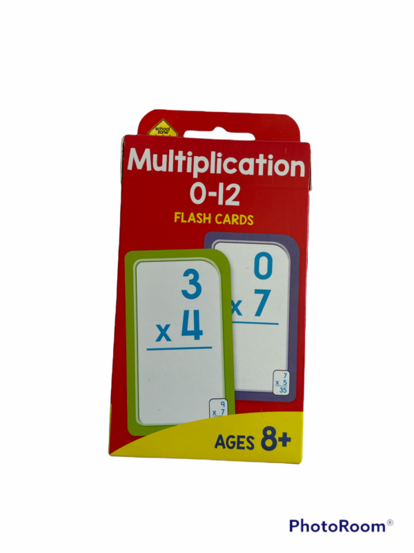 Multiplication flash cards